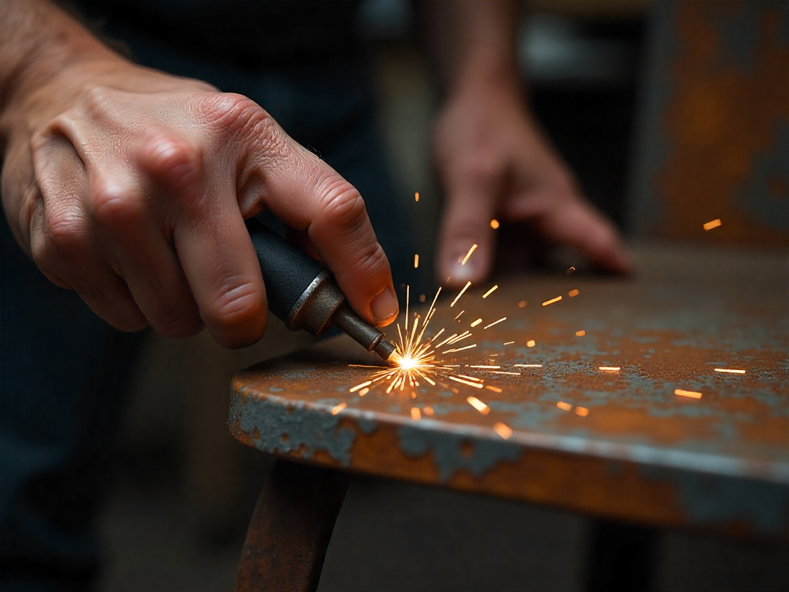 Metal furniture repair